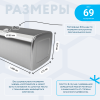 Алюминиевый топливный бак на 500 литров (620х675х1300)